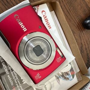 Canon Red Digital Camera